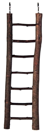 Игрушка лестница 7 шагов для птиц Trixie из необработанного дерева 30см