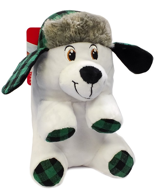 Игрушка медведь полярный для собак белый/серый в ассортименте Kong holiday 15см