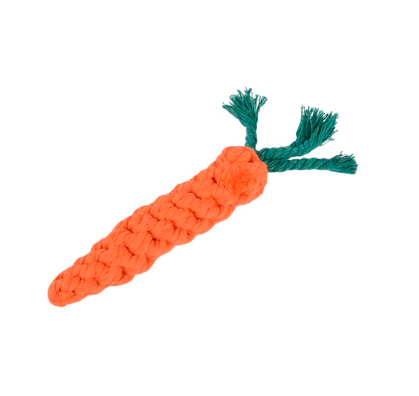 Игрушка морковка плетеная для собак Wogy 22х3см 10922-0227