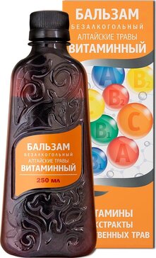 Алтайские травы бальзам витаминный с шиповником и рябиной 250 мл