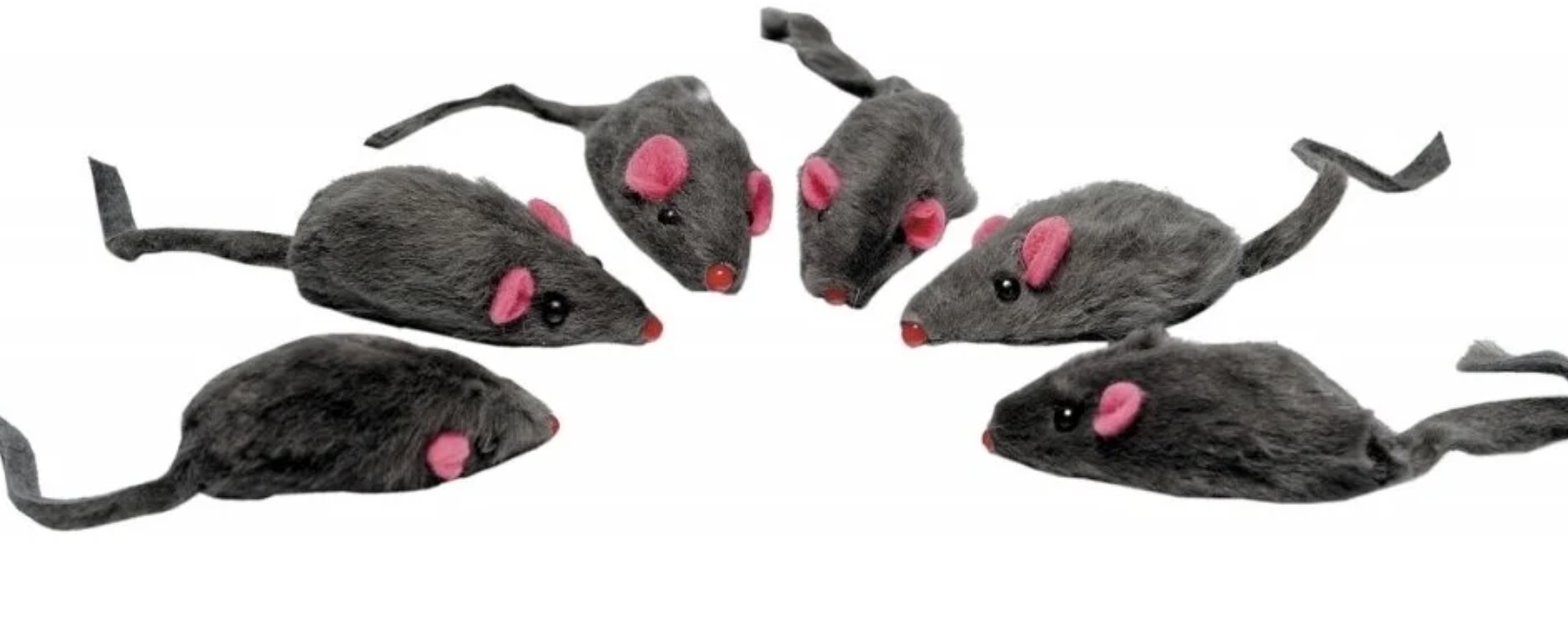 Игрушка мышь с коротким мехом для кошек Mr.pet 5см n24