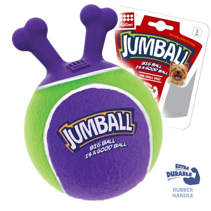 Игрушка мяч для маленьких и средних собак Gigwi jumball резина 75363