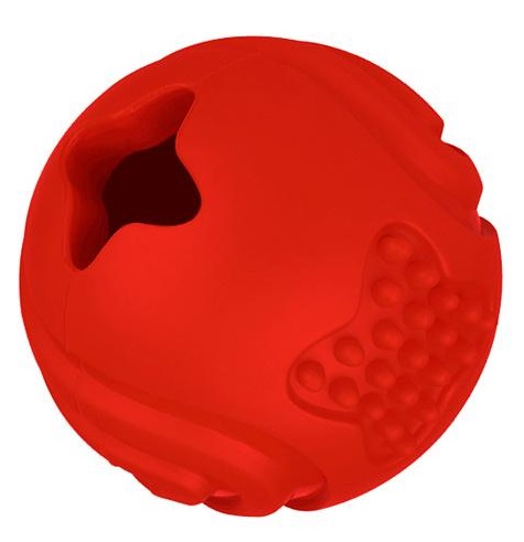 Игрушка мяч для собак красный Mr.kranch 6.5см с ароматом бекона