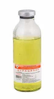 Фурацилин р-р для местного и наружного пр-я стер 0.02% фл 200мл (для стационаров) N 28