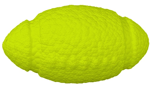 Игрушка мяч-регби для собак неоновый желтый Mr.kranch 14см