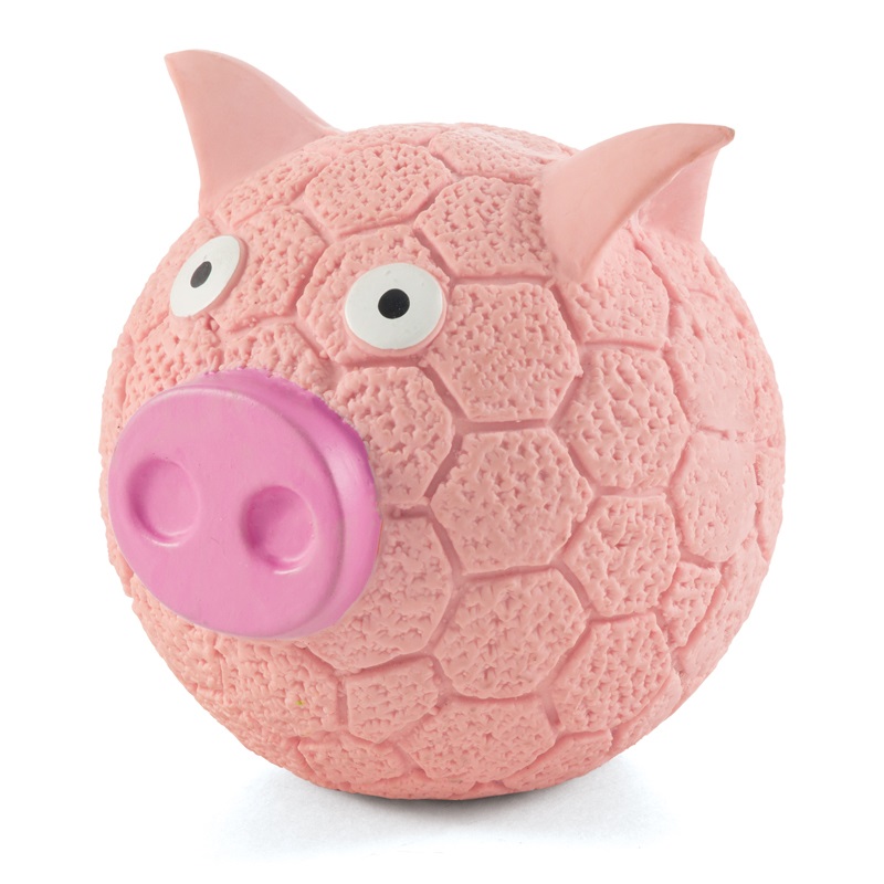 Игрушка свинка-мяч для собак Triol латекс 8.5см