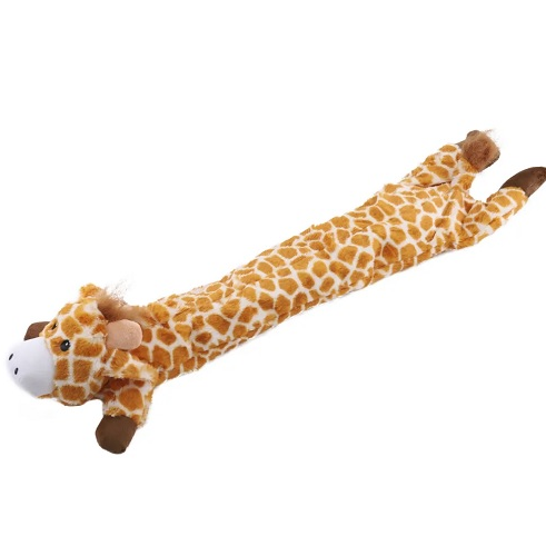 Игрушка-пищалка жираф шуршащий 3 пищалки для собак Nunbell 70см 10920-0053-2