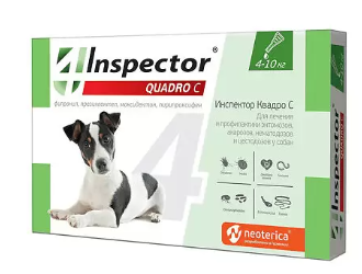Инспектор капли для собак 4-10кг n3 quadro с