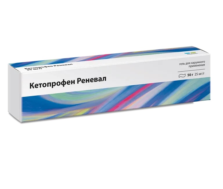 Кетопрофен гель д/наружн.прим-я 25мг/г 50г