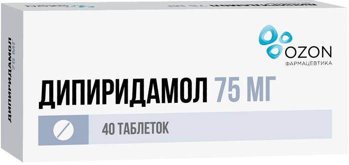 Дипиридамол Озон тб п/о плен 75 мг N 40