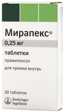 Мирапекс тб 0.25мг N 30