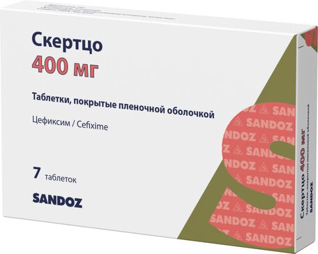 Скертцо таб п/о 400мг N 7