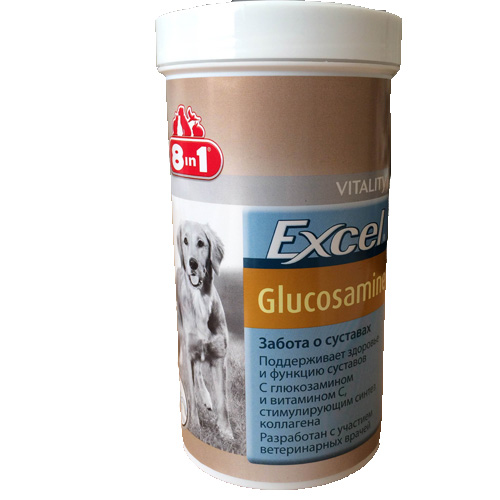 8in1 excel glucosamine таб для суставов собак n55 кормовая добавка