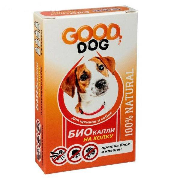 Good dog капли био для собак и щенков антипаразитарные против блох и клещей 2 мл n3