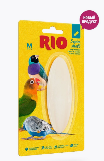 Rio подкормка минеральная для птиц 10 г р.m панцирь каракатицы/кость сепии