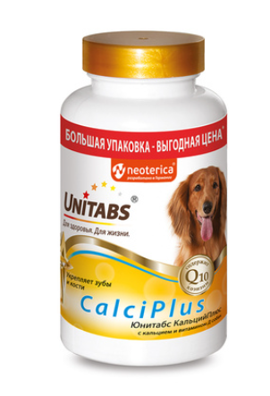 Unitabs таб для собак n200 calciplus q10 укрепляет зубы и кости
