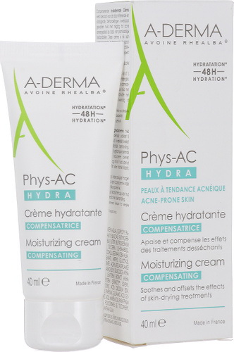 A-Derma Phys-AC Hydra восстанавливающий крем 40мл
