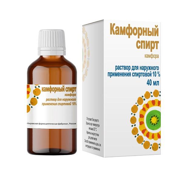 Камфорный р-р спирт 10% фл 40 мл N 1