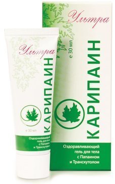 Карипаин ультра гель для тела 30мл папаин/транскутол