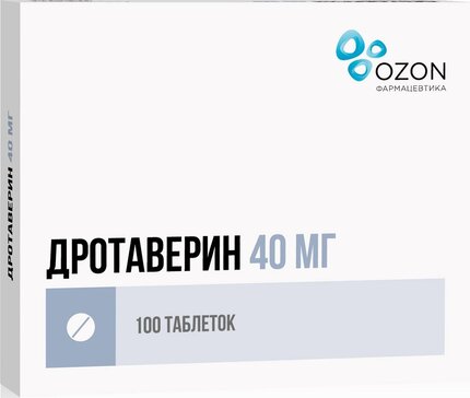 Дротаверин Озон таб 40мг N 100