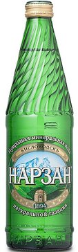 Вода минеральная Нарзан стекло 0,5л золотой натуральная газация