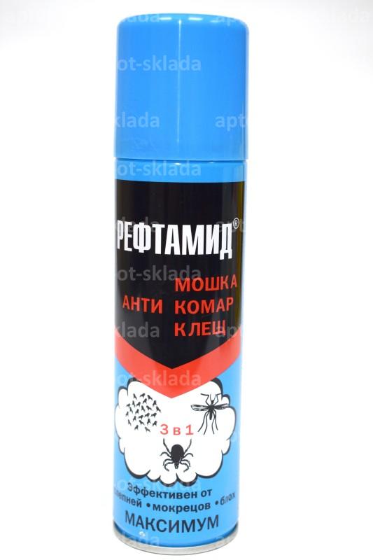 Рефтамид Максимум аэрозоль антимошка/комар/клещ 147мл