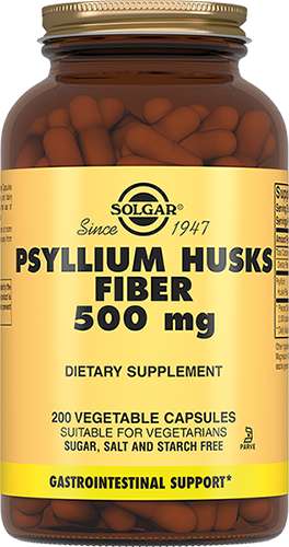 Солгар псиллиум пищевые волокна капс 500 мг N 200