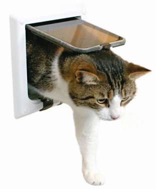 Дверца для кошек Trixie 4 функции 16.5х17.4см