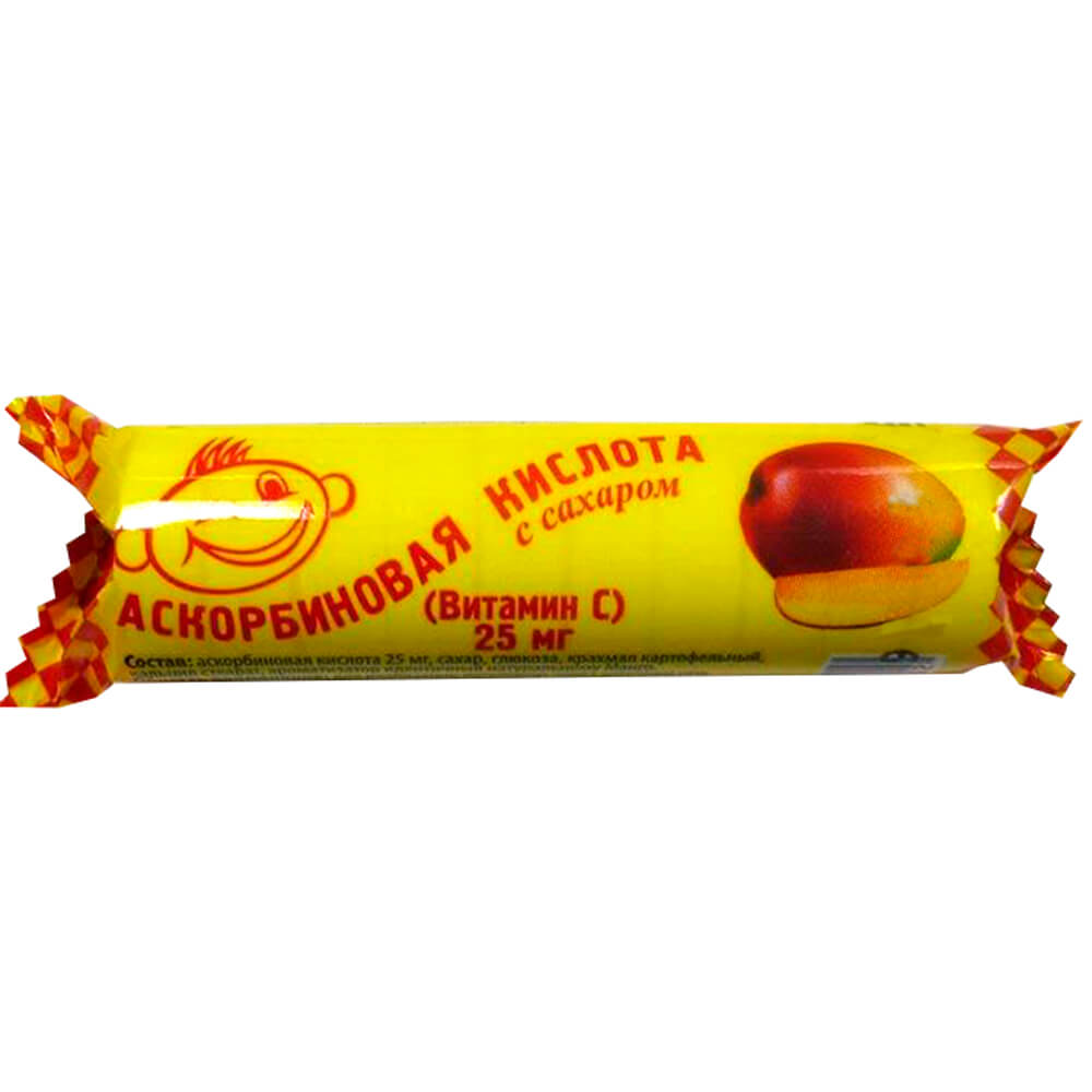 Аскорбиновая кислота табл. крутка манго N 10