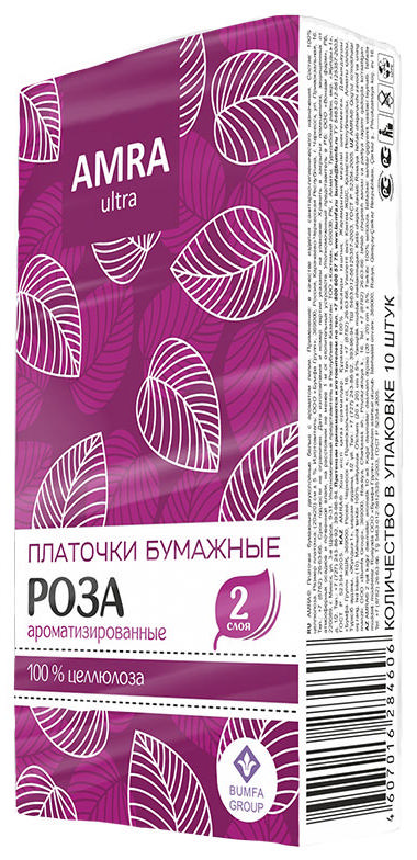 AMRA Нос платки роза уп 10шт N 1