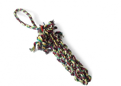 Игрушка веревка-плетеная косичка для собак Triol 38см