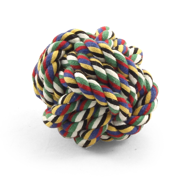 Игрушка веревка-плетеный мяч для собак Triol d7см