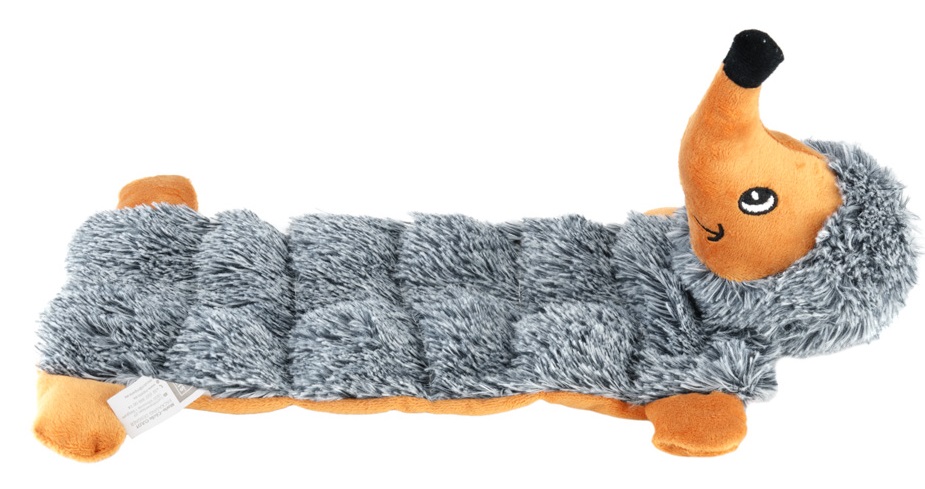 Игрушка ежик мягкий для собак серый M-pets erizo длинный 43см 10600299