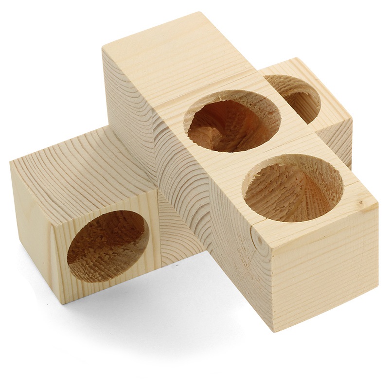 Игрушка лабиринт деревянный для грызунов Гамма 13.5х8.5х13.5см