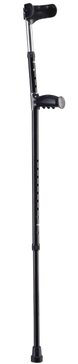 Костыль-канадка БиВелл телескоп двойная регулир высоты облегченный черный №1 арт.WR-321