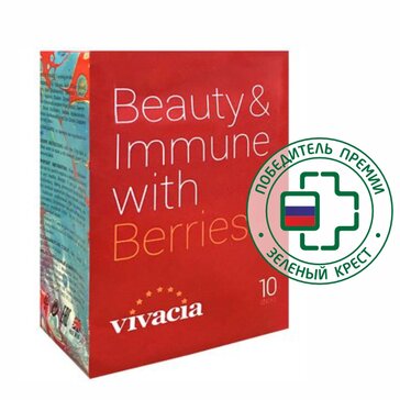 Vivacia Beauty Immune Комплекс для кожи, волос и ногтей стики со вкусом ягод N10