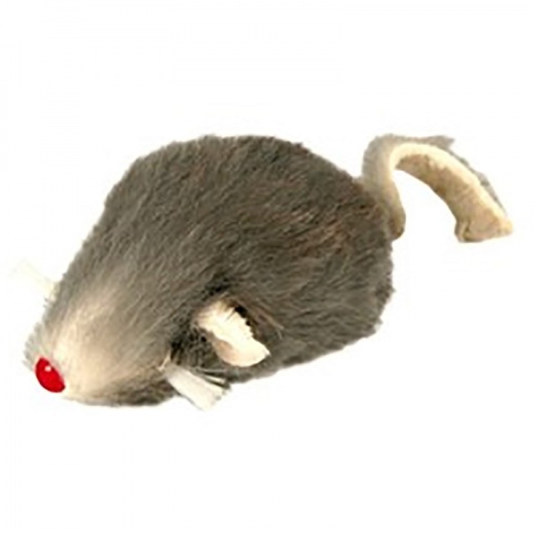 Игрушка мышь меховая для кошек 5см