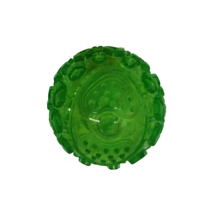 Игрушка мяч дентальный с пищалкой для собак цвет в ассортименте Petpark 6см