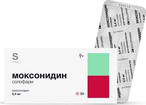 Моксонидин Солофарм тб п/о плен 0,4мг N 30