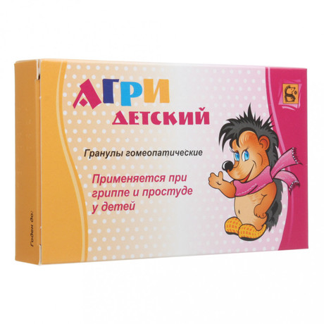 Агри антигриппин детский гран гомеопат кор 20г