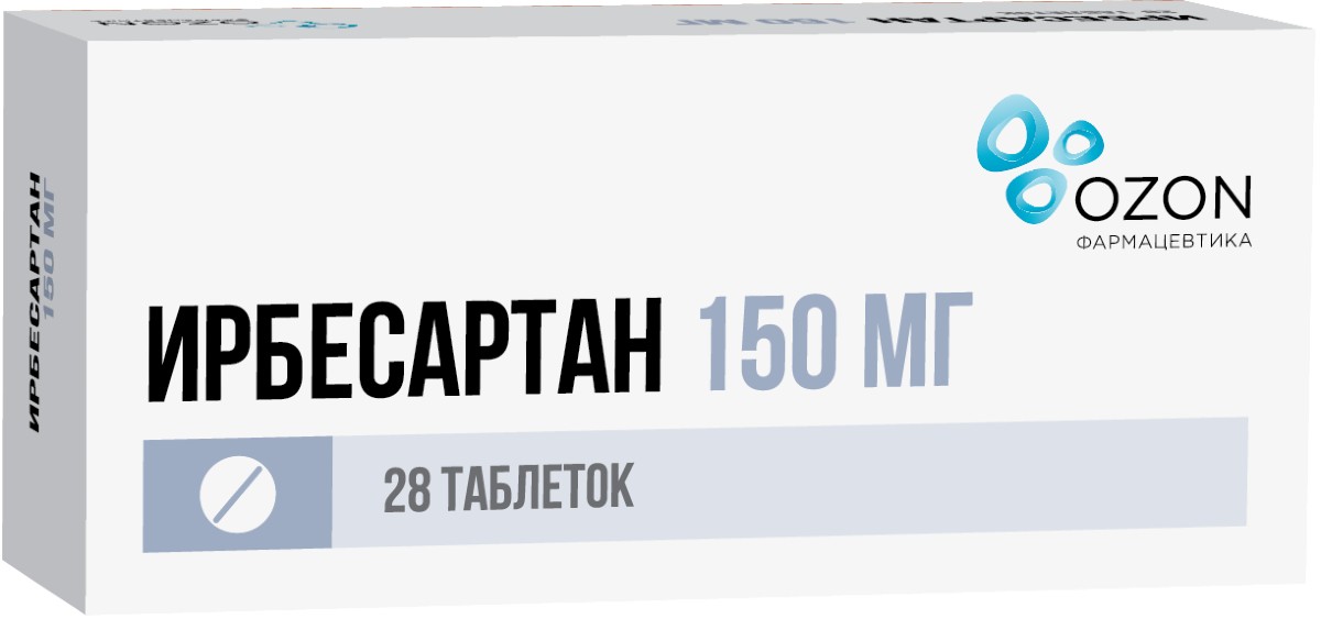 Ирбесартан Озон таб п/п/о 150мг N28