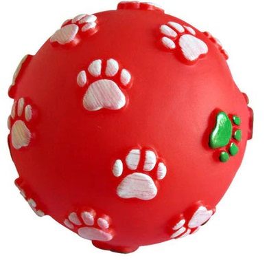 Игрушка мяч для собак Шурум-бурум резина 6см
