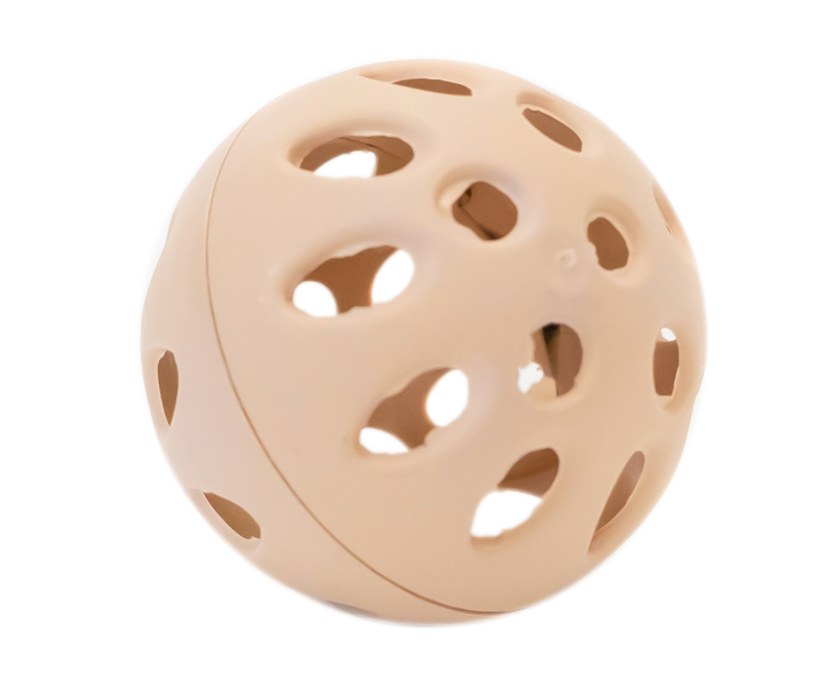 Игрушка мяч пластмассовый для кошек бежевый Дарэленд 3.5см