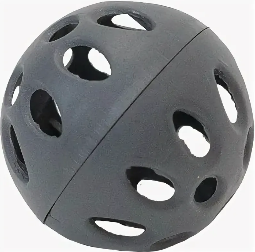 Игрушка мяч пластмассовый для кошек серый Дарэленд 3.5см