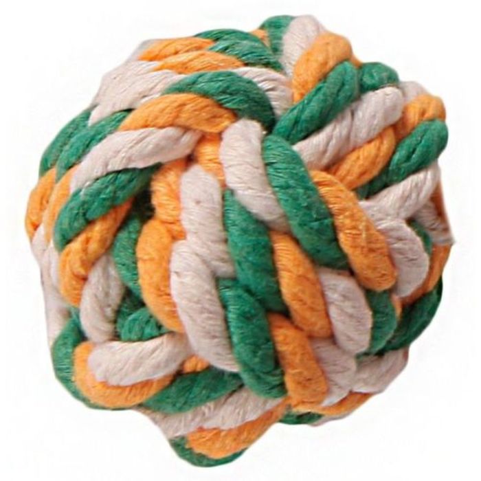 Игрушка мяч плетеный текстильный для собак Joy 7см