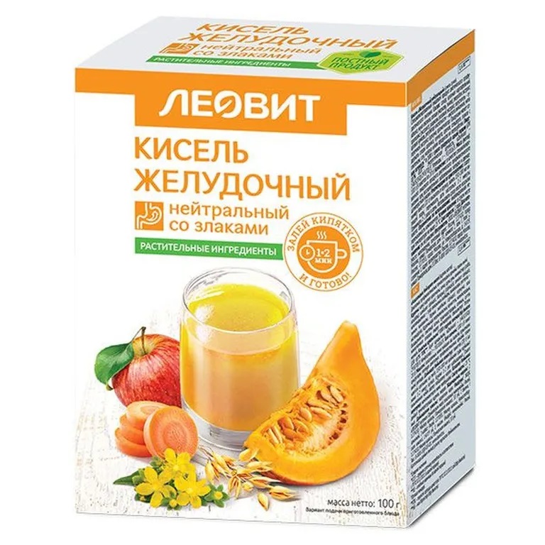 Леовит Кисель Желудочный нейтральный 20г пак №5