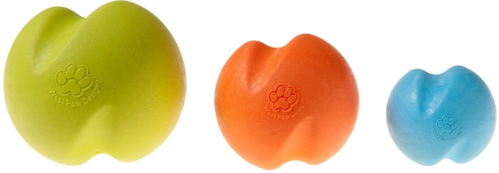 Игрушка мячик для собак оранжевый West paw zogoflex jive р.xs 5см