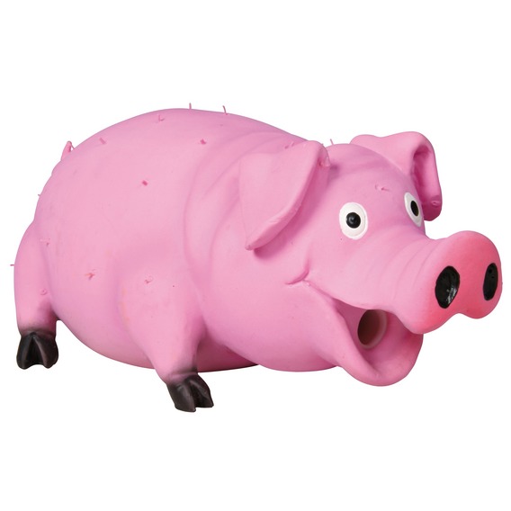 Игрушка свинья с щетиной для собак Trixie латекс 21см