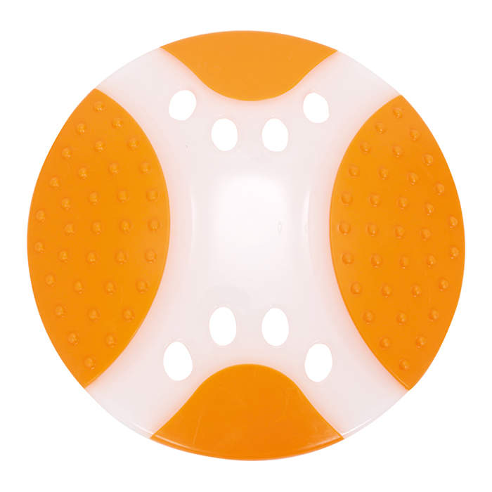 Игрушка тарелка летающая для собак оранжевая Грызлик ам frisbee dental nylon нейлон 23см