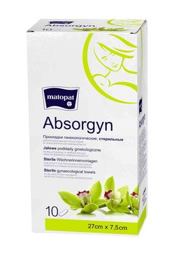 Прокладки Матопат Абсоржин 27х7,5см №10 стер/гинек